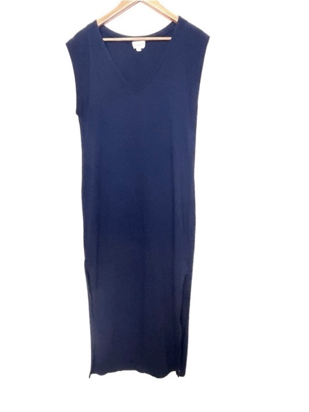 Felicite Dress Cotton Sleeveless with Side Slits Women’s Sz 3 (Medium) Blue